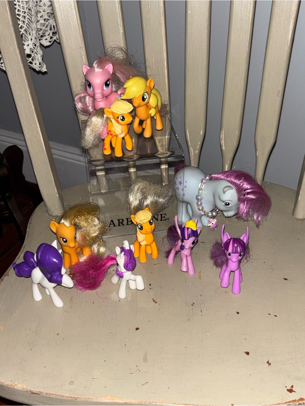 My Little Pony Mini Figure Lot in Pink, Purple, Orange, Yellow, White